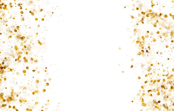 istock golden sparkling spots on white background 2165328343