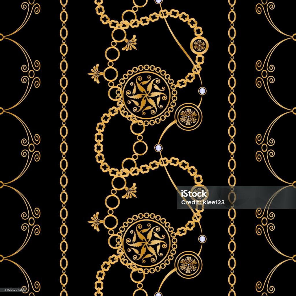 Chain Pattern Stock Illustration - Download Image Now - Abstract ...