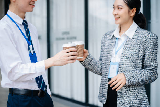 istock Business partnership handshake concept.Photo two coworkers handshaking process. 2165333152