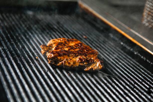 Grilled Steak on a Flat Top Grill