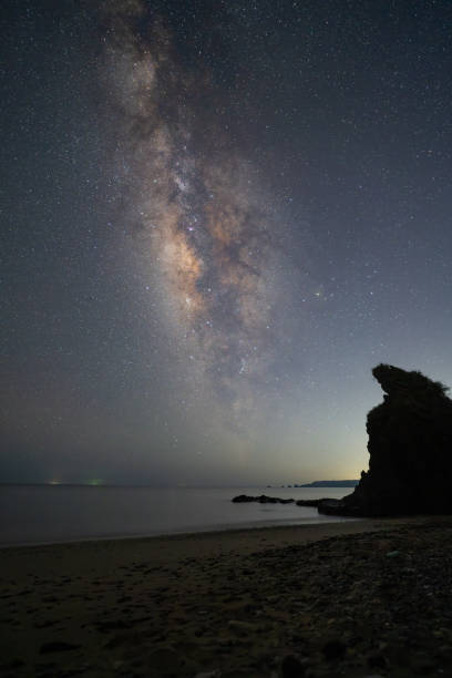 istock The Milky Way galaxy above a beach in the night sky. 2165337171