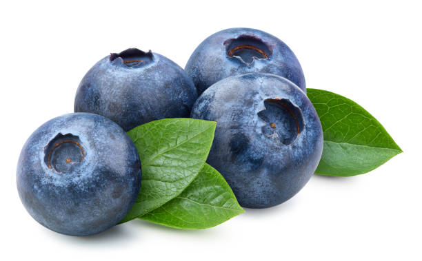 istock Blueberry isolated on white background 2165342327