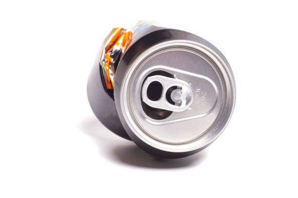 istock Empty crumpled can from energy drink or beer. 2165342728