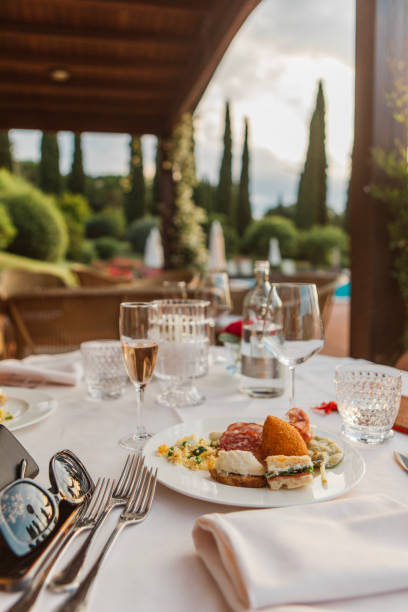 istock Luxury travel restaurant dining locations in Italy 2165343601