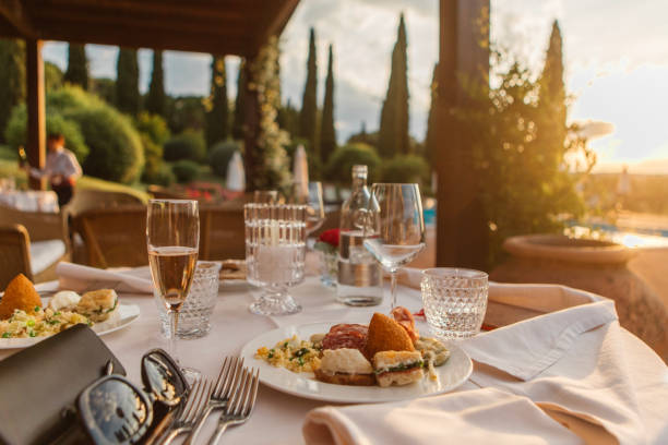 istock Luxury travel restaurant dining locations in Italy 2165343614
