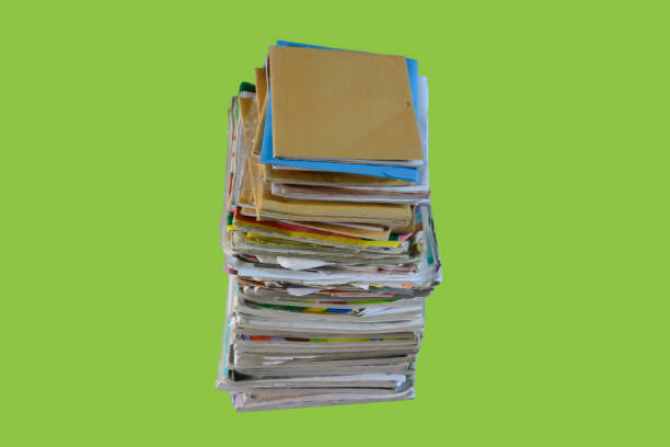 istock Stack of books on green screen background 2165348988