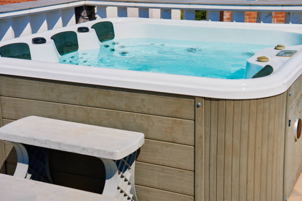 istock Outdoor Hot Tub on Rooftop Deck 2165351653