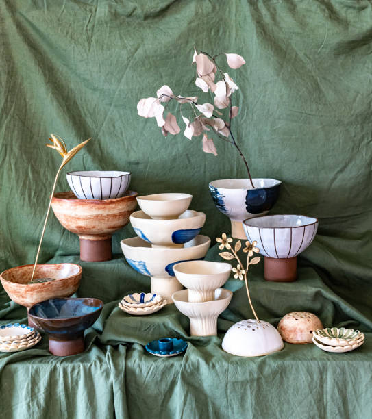 istock A display of handmade stoneware ceramics 2165352529