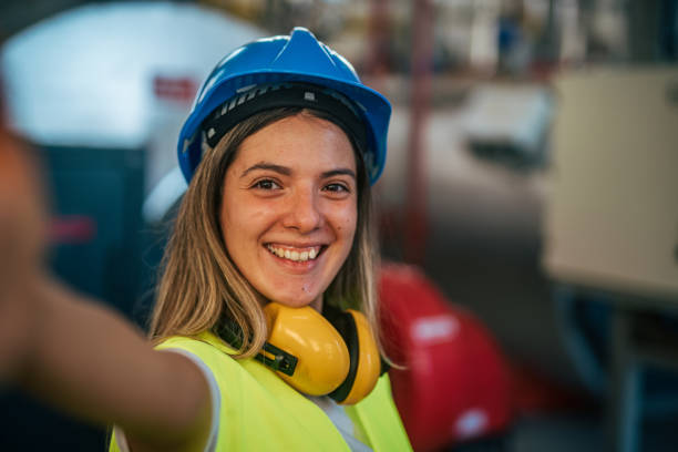 istock Female engineer working at factory 2165353746