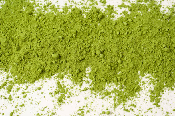istock Matcha tea, matcha powder isolated on a white background. 2165357619