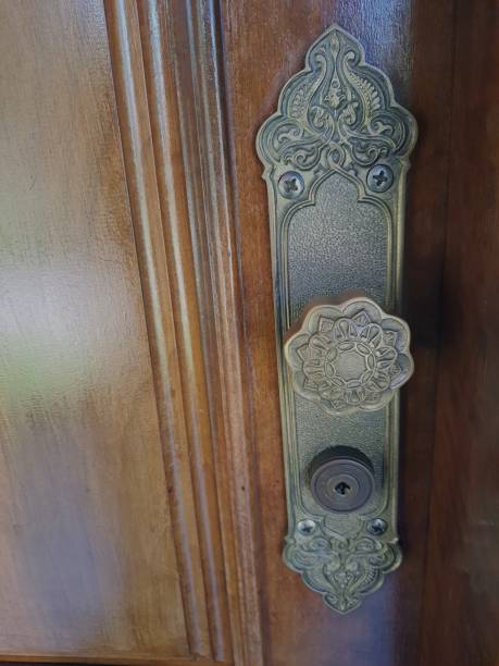 istock The old door with a lock 2165367049
