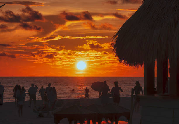 Golden sunset on a Florida beach