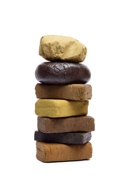 istock Blocks of hashish isolated on white background 2165373777