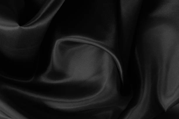 istock Black grey fabric texture background, detail of silk or linen pattern. 2165374212