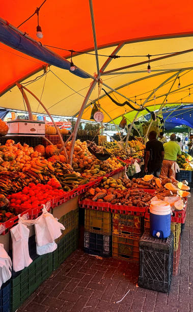 istock Curacao with the typical weekly market stalls and fresh fruit 2165377837