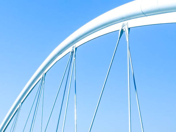 istock Steel cables of bridge and sky 2165381509