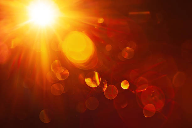 istock Abstract imitation sun starlight distant galaxy on a black background. 2165387785