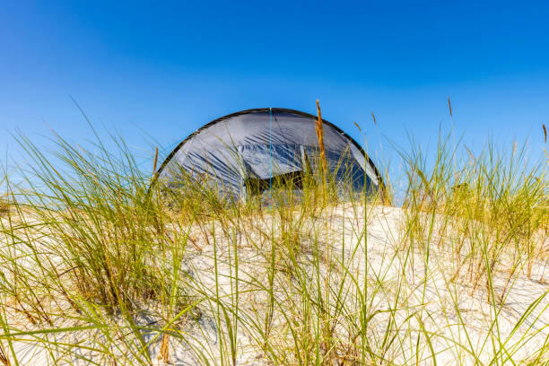 Tents in the sand dunes