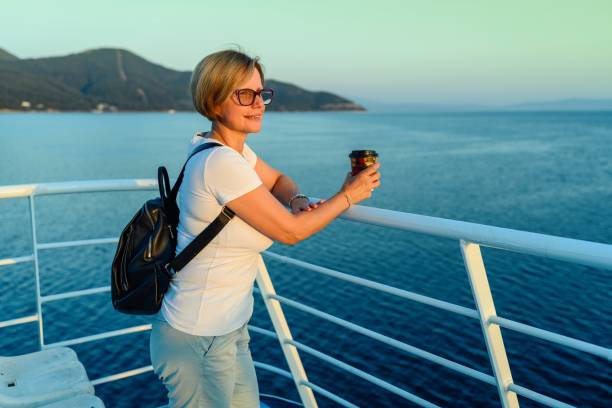 istock A famale tourist on a ferry 2165391519