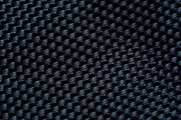 istock Black macro fabric texture,Black canvas texture, shaded black cotton drill fabric texture as background 2165396733