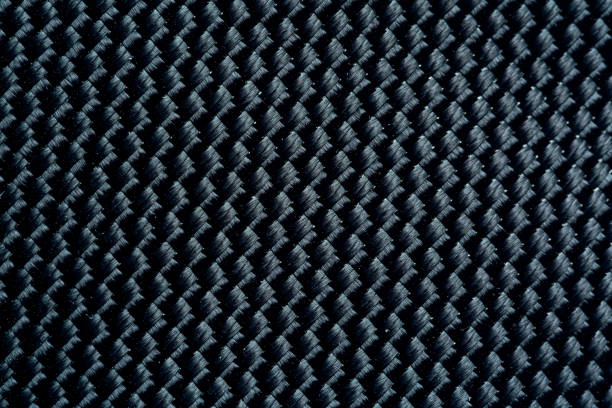 Black macro fabric texture,Black canvas texture, shaded black cotton drill fabric texture as background