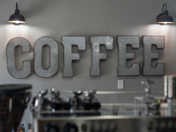 Industrial Coffee Shop Sign