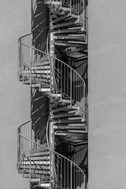 istock Close-up of a spiral fire escape 2165400683