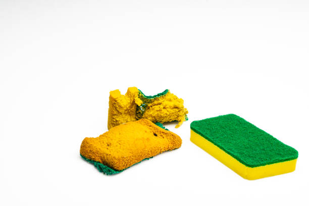 istock Cleaning sponge new and old 2165402262