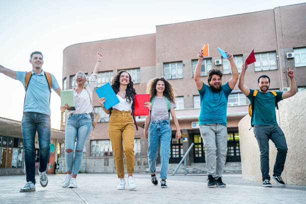 istock Students celebrating the end of a school year 2165404608