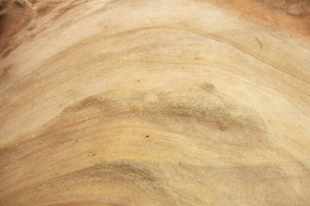 Close-up of intricate sandstone swirls and erosion patterns, highlighting the natural beauty and texture of sedimentary rock formations. Perfect for geological themes and backgrounds.