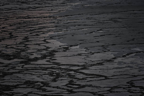 Tide Patterns on Sand at Vila Nova de Milfontes, Portugal