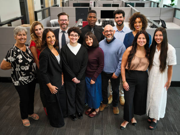 Diverse Group of People in an Office