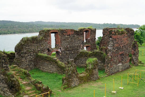 The San Lorenzo Fort, May 28, 2017, located at the entrance of the Chagres River in the province of Colón, Panama.  It is one of the oldest Spanish fortresses in America. UNESCO World Heritage Site.