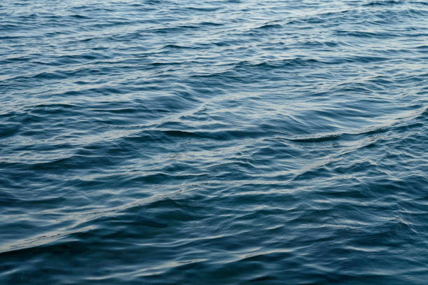istock Blue ocean water with waves background 2165435283