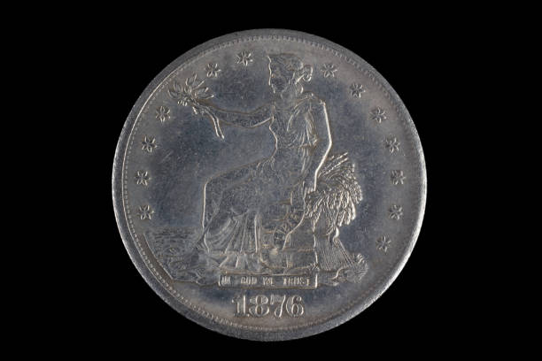 istock Old west period US silver dollar coin 2165435972