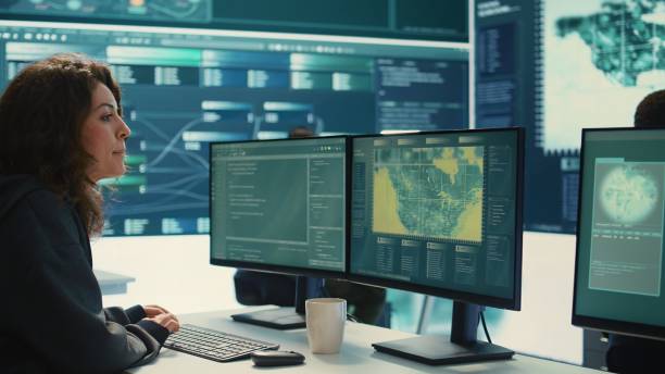 istock Cyber operations center with governmental hackers working on digital security 2165443411
