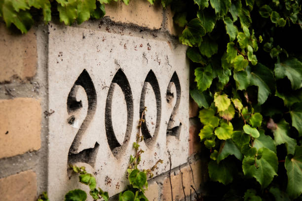 2002 Address carved in stone
