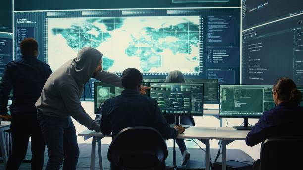 istock Cyber security team conducting cyber surveillance and threat detection 2165444737