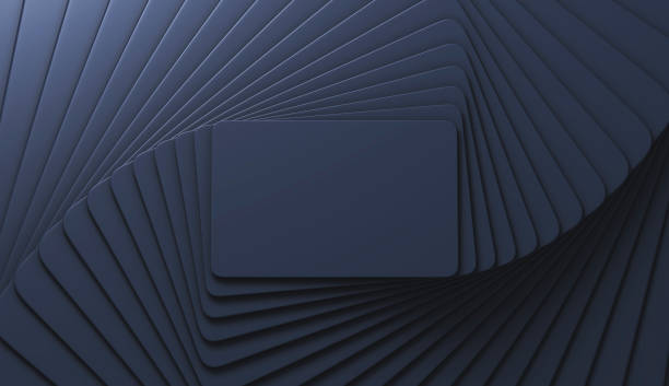 istock Blank black credit card on abstract black background 2165445176