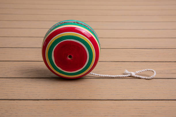istock Mexican handmade colored wooden yoyo 2165445767