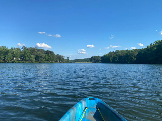 istock Kayaking on a Clear Blue Lake 2165446423