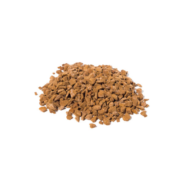 istock A handful of instant coffee beans isolated on a white background 2165449344