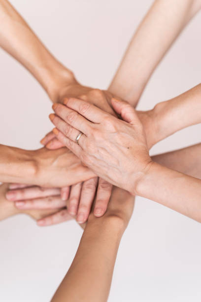istock Several people are joining hands to deepen their bond 2165450810