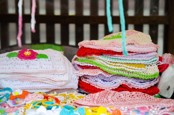 istock Designer handmade knitted lace products 2165452686