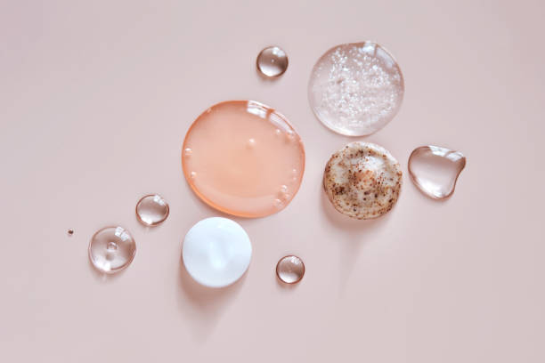istock Several cosmetic products on a pink background. 2165454859