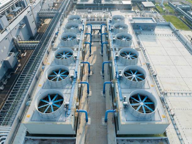 istock Factory air conditioner cooling fan 2165458337