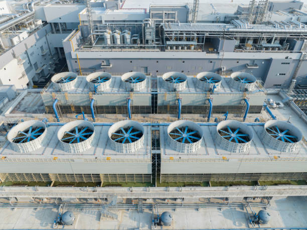 istock Building air conditioner cooling fan 2165458347