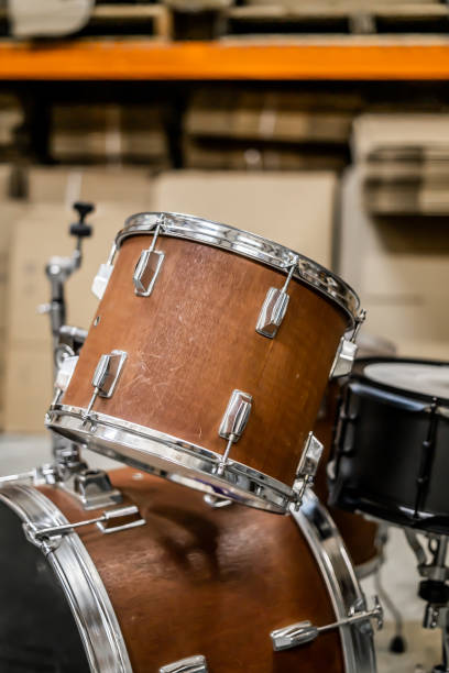 istock Wood Drum Set in Warehouse Boxes 2165464786