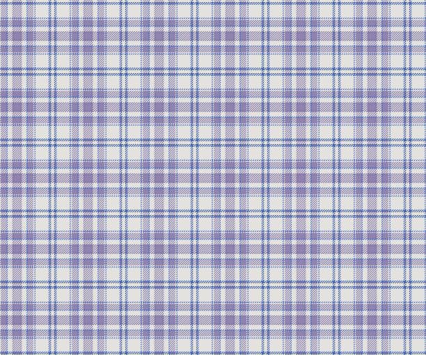 istock Plaid pattern, purple, white, blue, seamless for textiles and design clothing, skirts, pants, aprons, tablecloths, blankets or decorative fabrics. Vector illustration. 2165468042