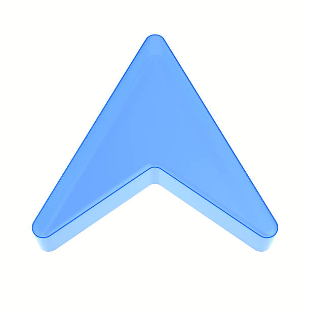 Arrows in opposite directions over yellow blue and green background.  Sustainable data visualization concept.
